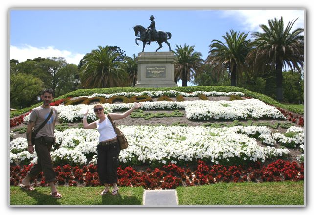 Stuart & Karen at St Kilda Rd Garden Melbourne Feb 2007 2